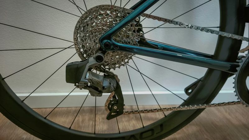 Specialized Tarmac SL8 Expert Rival eTAP AXS 2x12 Roval C38 Power Meter Quarq vel. 52