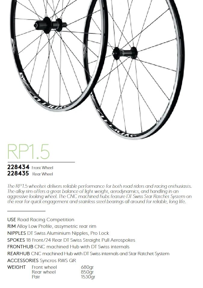 Syncros RP1.5 by DT Swiss