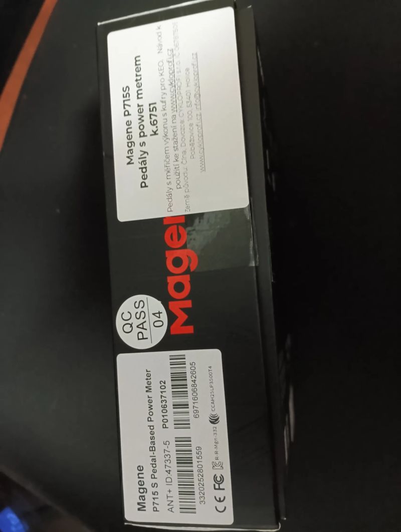 Magene velký set, wattmetr pedály pro Shimano, computer, radar atd