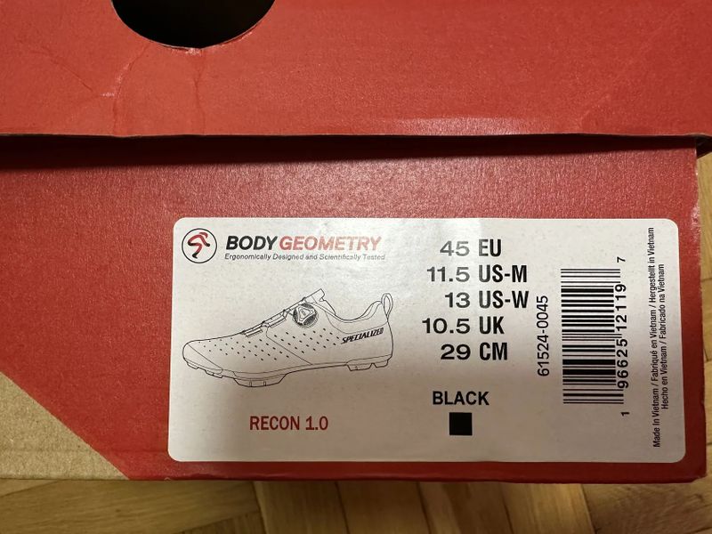 Tretry MTB a Gravel Specialized Recon 1.0 BOA, vel. 45, nové, záruka, nové Nové