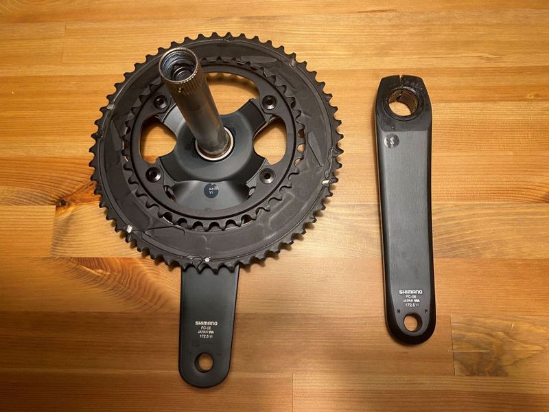 NOVÁ CENA - Prodám kliky SHIMANO Ultegra FC-R8100 52/36 zubů, délka 172,5 mm