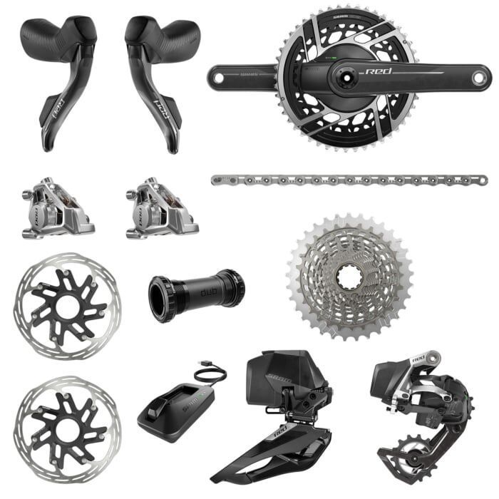 Sram red E1 etap 2x12 disc powermeter