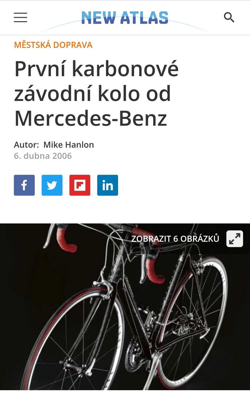 Mercedes Benz karbonové silniční kolo z limitované edice. 31/199. Dura Ace. Výměna za Morati díly.