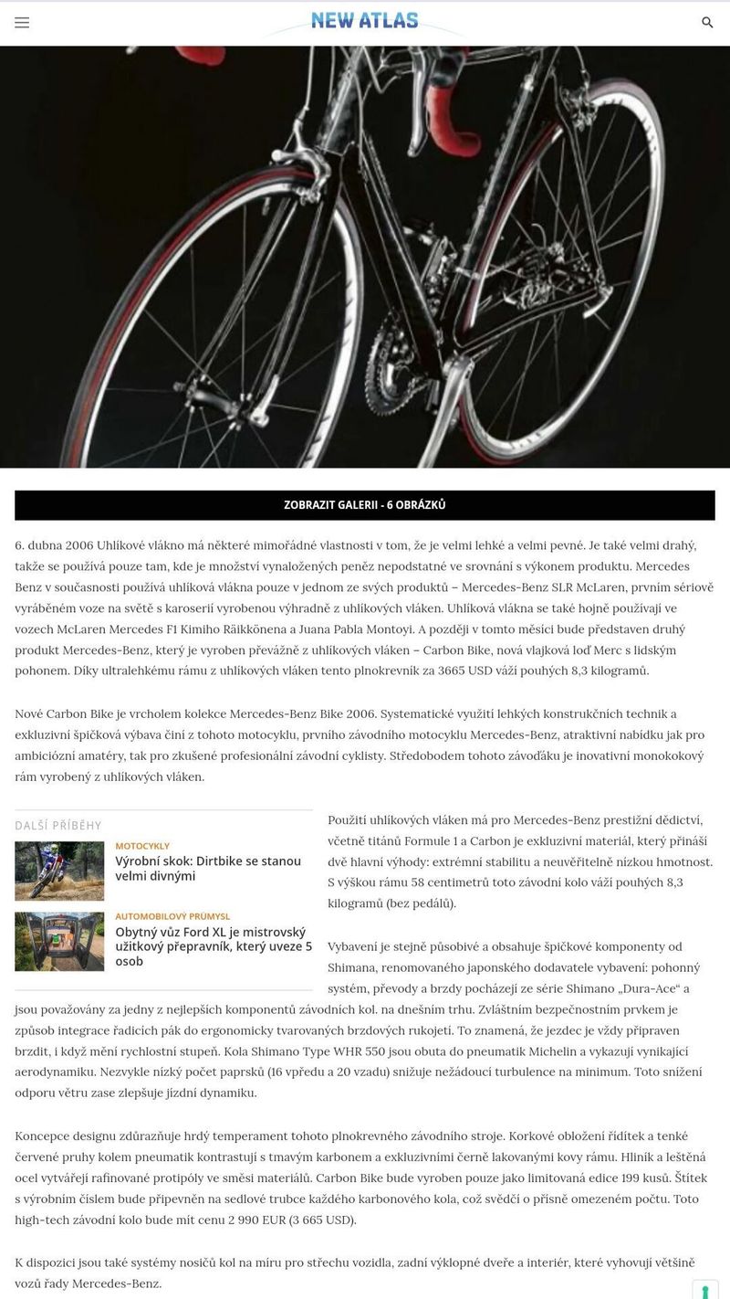 Mercedes Benz karbonové silniční kolo z limitované edice. 31/199. Dura Ace. Výměna za Morati díly.