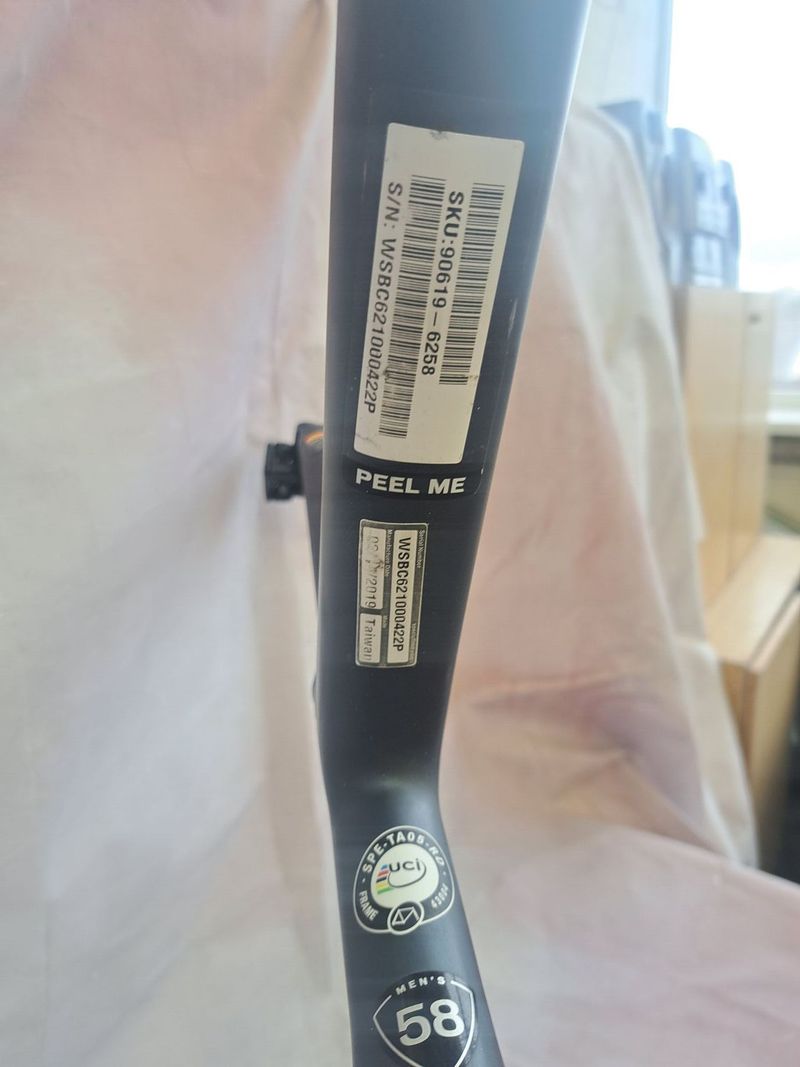 Karbonovy ram Specialized Tarmac Sport disc SL6, vel. 58