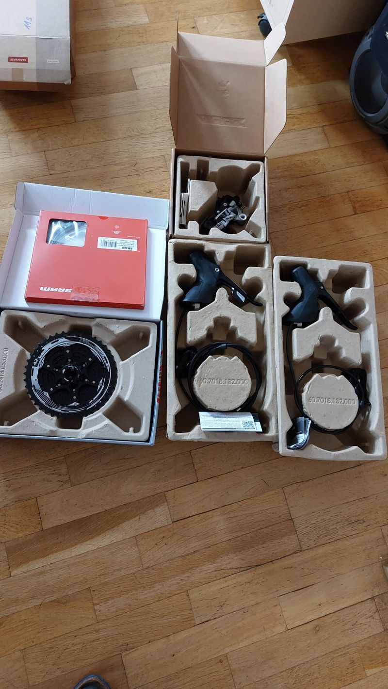 Prodám novou mechanickou sadu Sram Rival 1x11 Nové