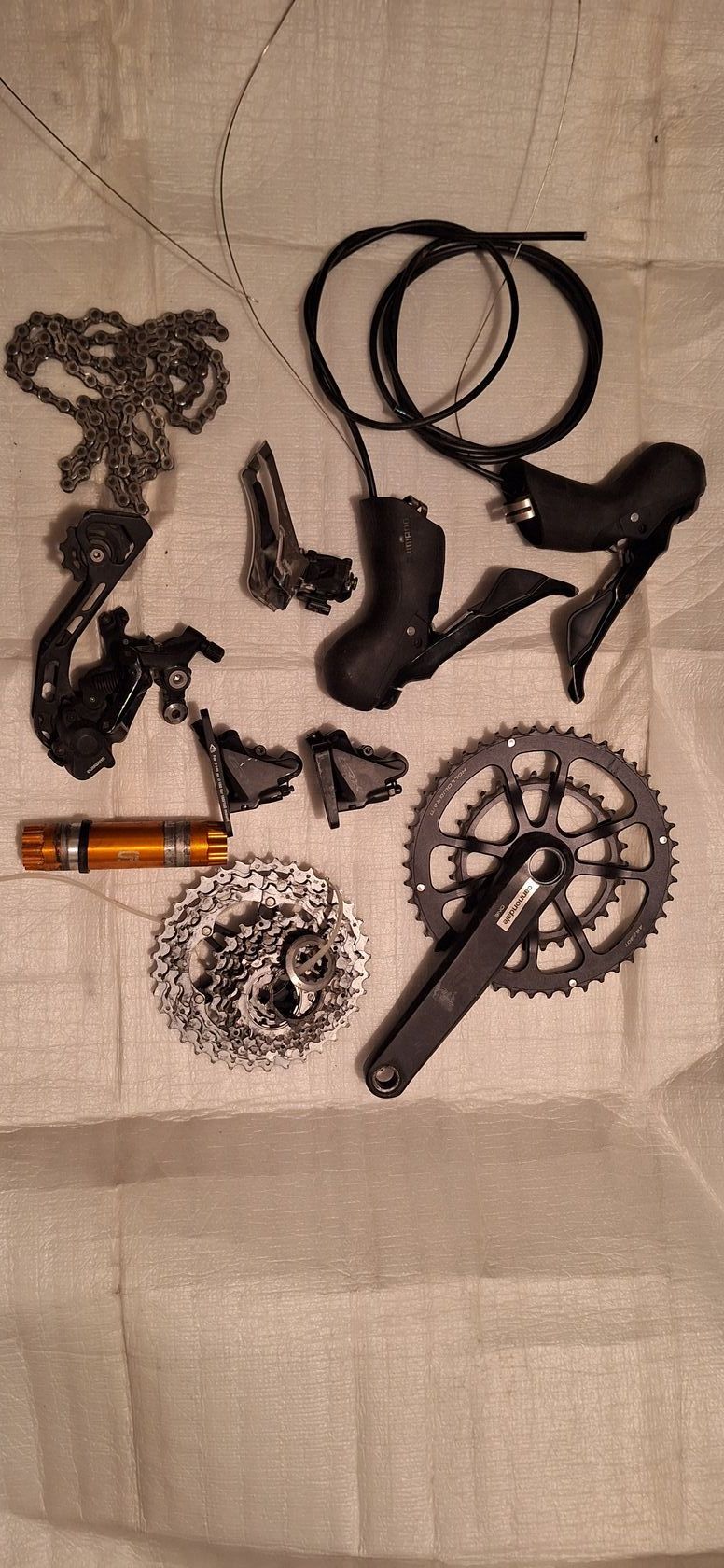 prodám gravelovou sadu Shimano GRX 400 + kliky Cannondale