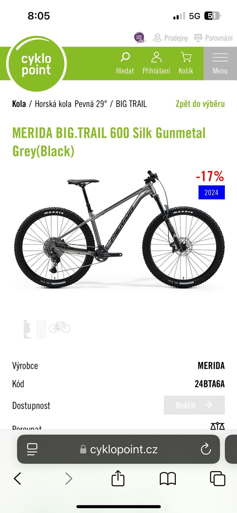 Merida Big Trail 600 2024