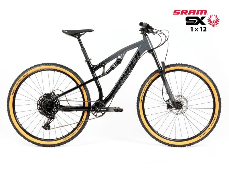Nové celoodpružené kolo MTB 29" Spyder All Mountain SRAM SX Eagle 1x12 vel. S (17") - barva na přání