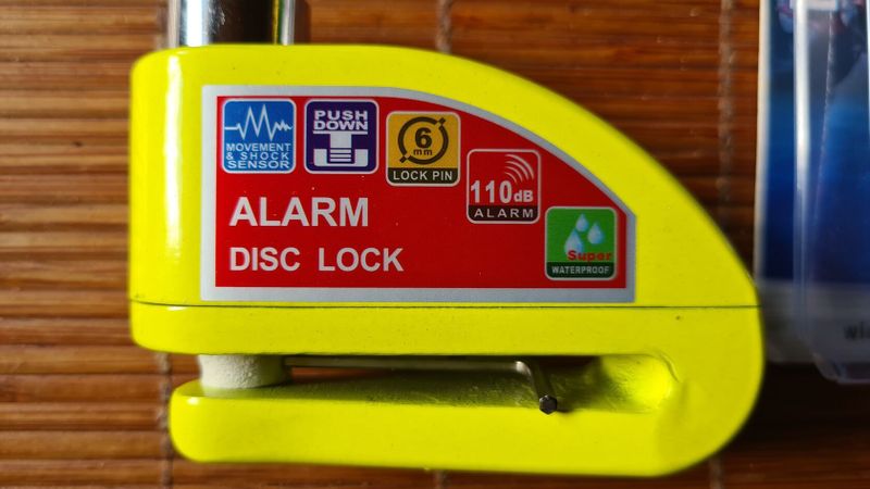 Disc lock alarm 110 db