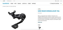 Shimano přehazovačka GRX RD-RX400 10s -