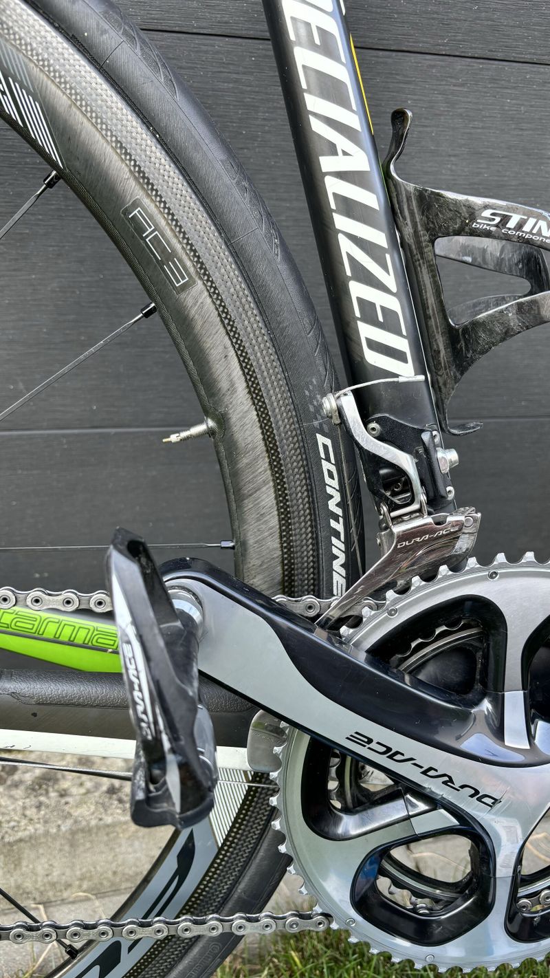 Specialized S-WORKS Tarmac SL3 s wattmetrem a náhradními koly ROVAL CLX