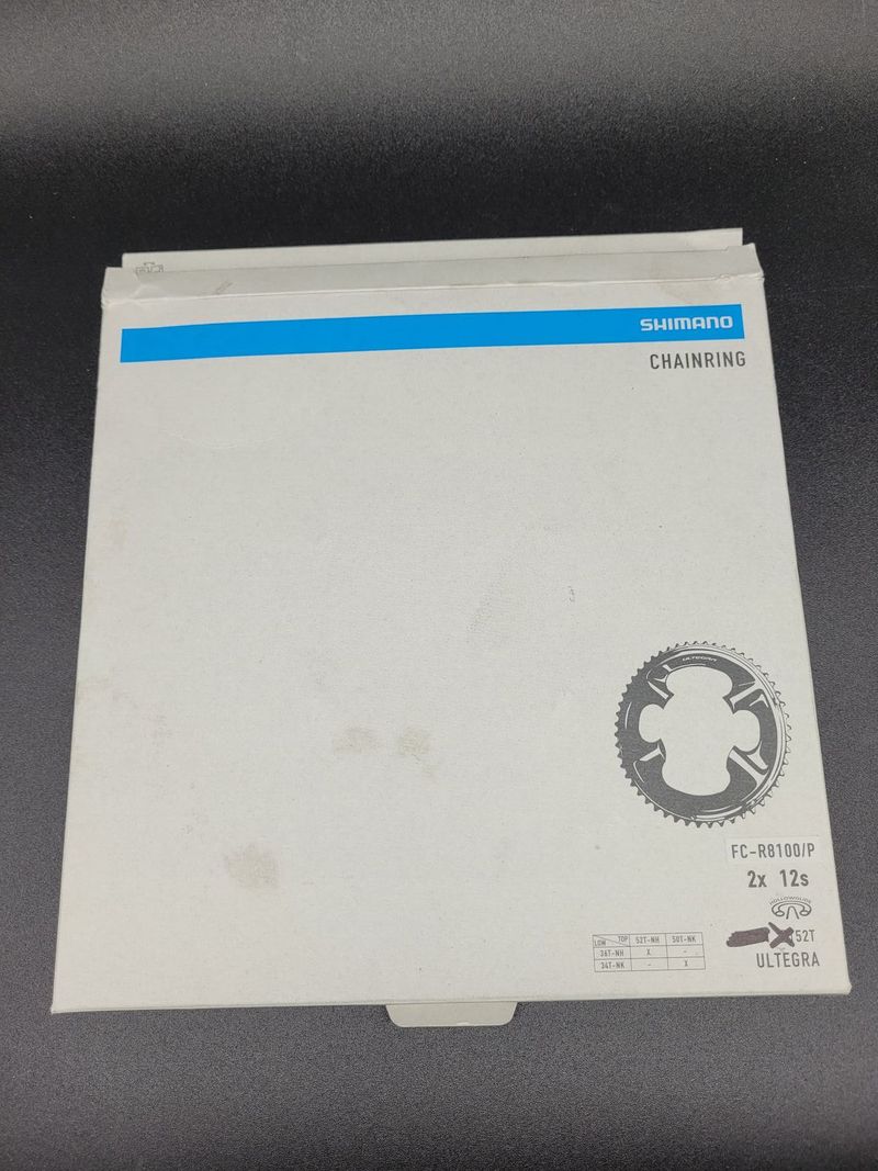 Převodníky 52/36 pro 12s Shimano Ultegra, nejeté, sundané z nového kola.