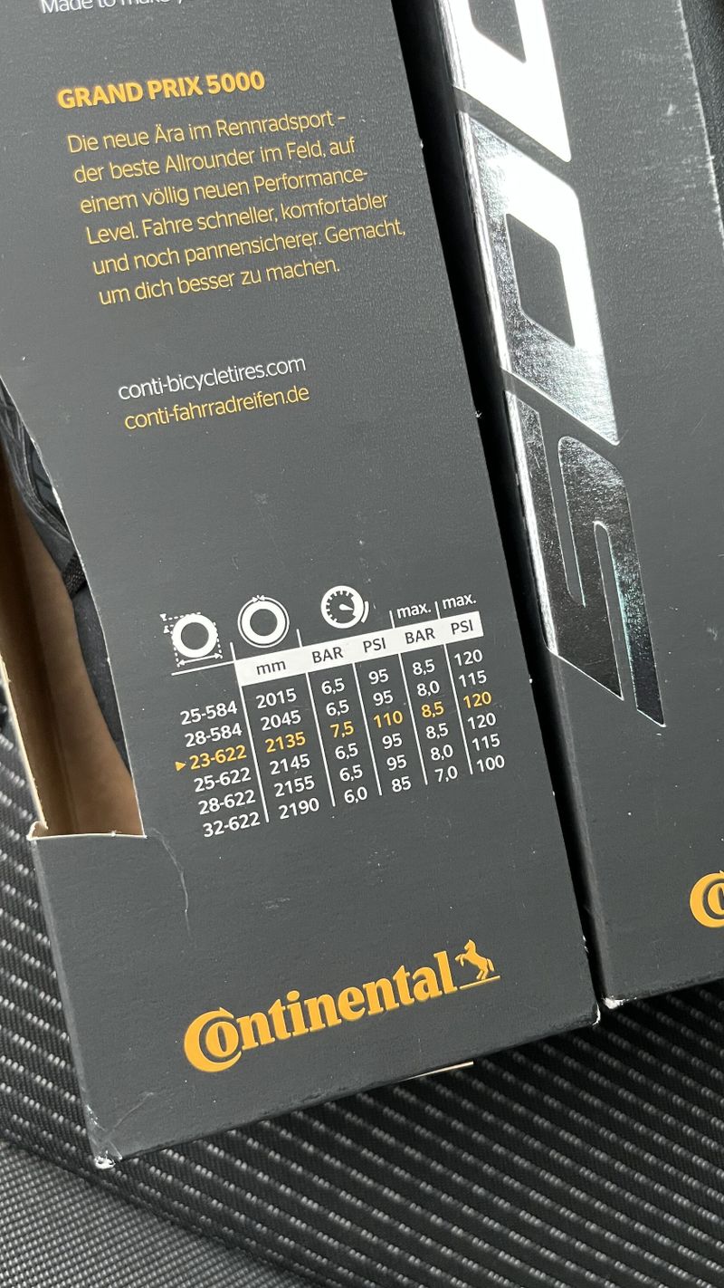 CONTINENTAL GRAND PRIX 5000 - 622-23 cena za oba