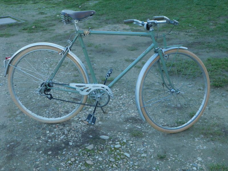 Historické jízdní kolo Mazzuou, Geneve - touring bike 1940 Switzerland