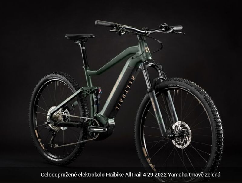 Celoodpružené elektrokolo Haibike AllTrail 4 29 2022 Yamaha Akce 103999,- ---> 79990,- 