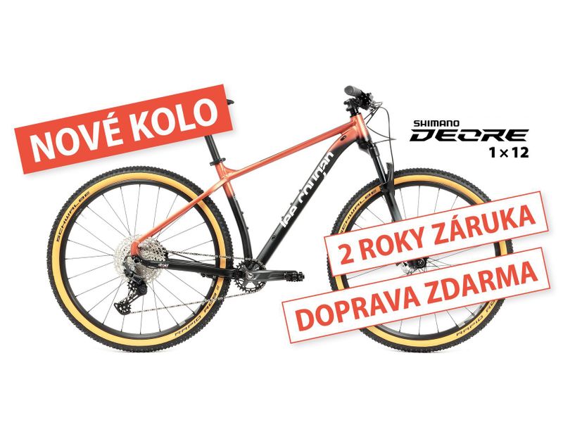 Nové kolo MTB 29" Lee Cougan Droid SHIMANO Deore 1x12 měděná-černá matná - vel. XS, S a M