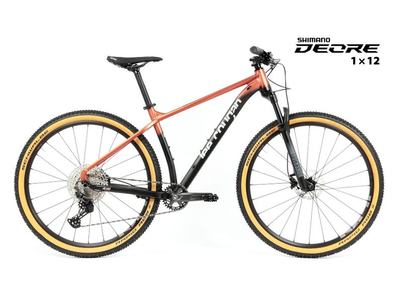 Nové kolo MTB 29" Lee Cougan Droid SHIMANO Deore 1x12 měděná-černá matná - vel. XS, S a M