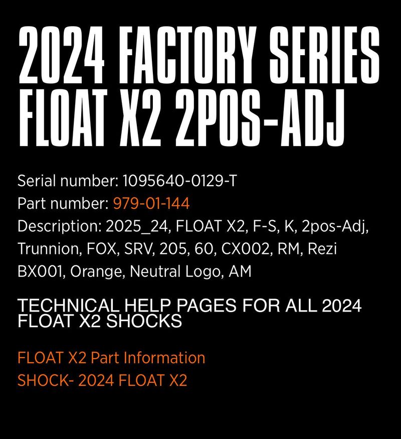 Fox Float X2 205x62,5 Trunnion