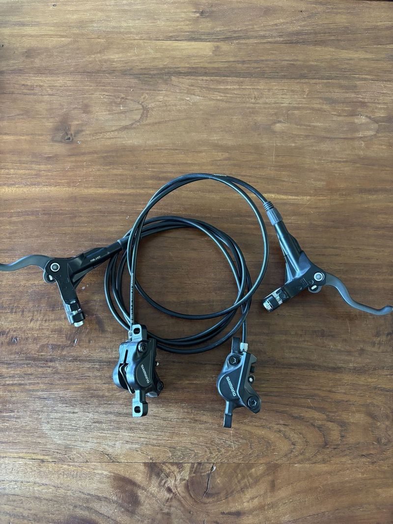 Hydraulické brzdy Shimano BR M395 + M425 v super stavu