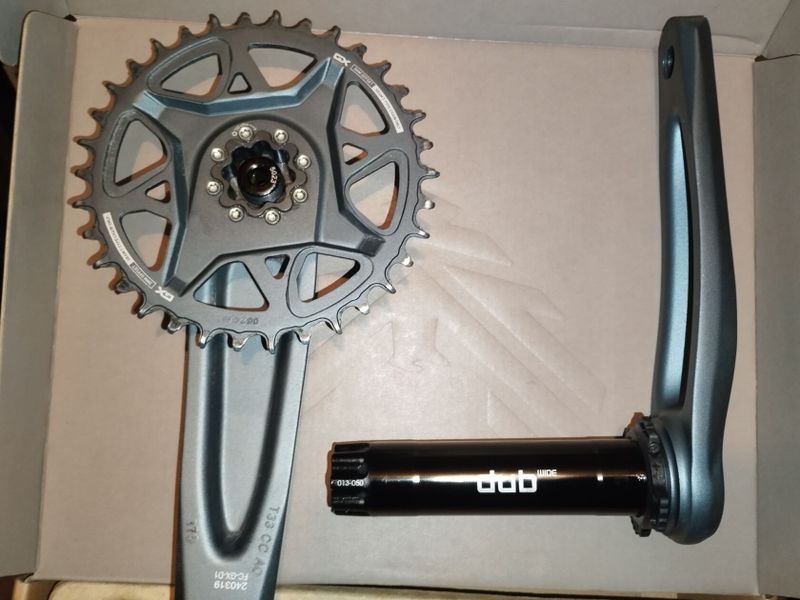Prodám MTB kliky Sram GX Eagle DUB Boost Wide, T-type Dark Polar