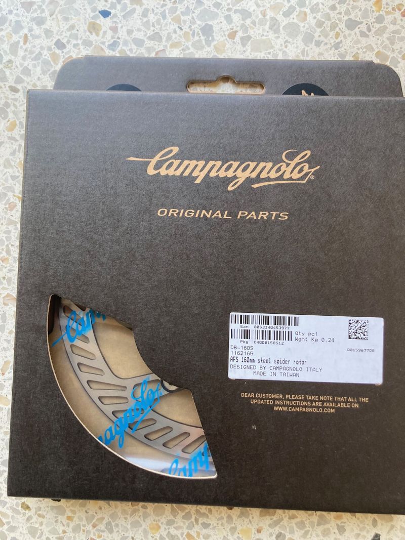 Brzdové korouče Campagnolo 140 a 160mm, SR 12s, nové