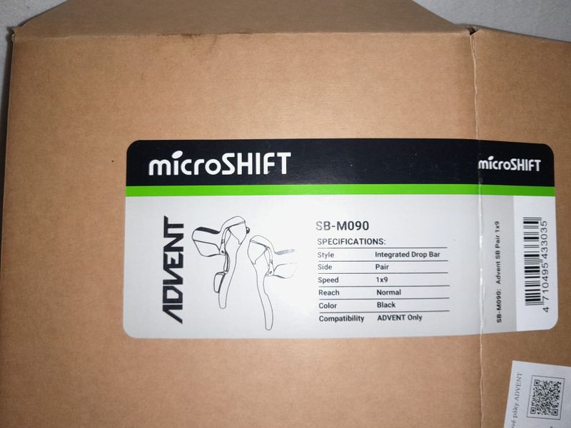 microSHIFT ADVENT SB-M090 řazení/mech. brzd. páky, 1x9