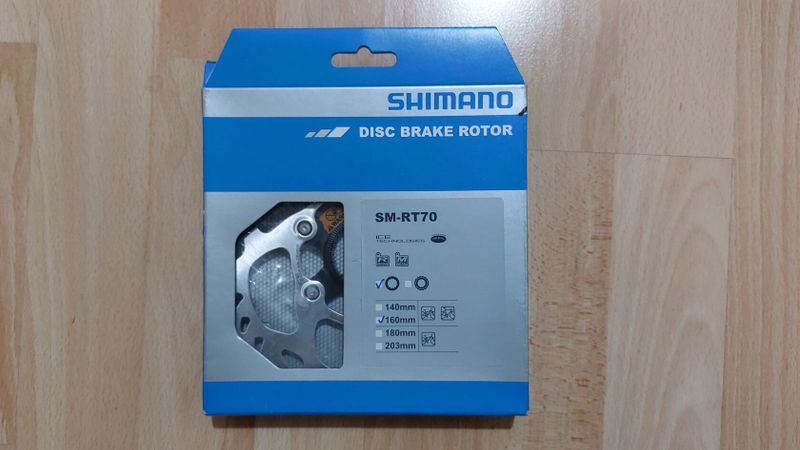 Prodám brzdové kotouče Shimano SM-RT70 140 mm a 160 mm