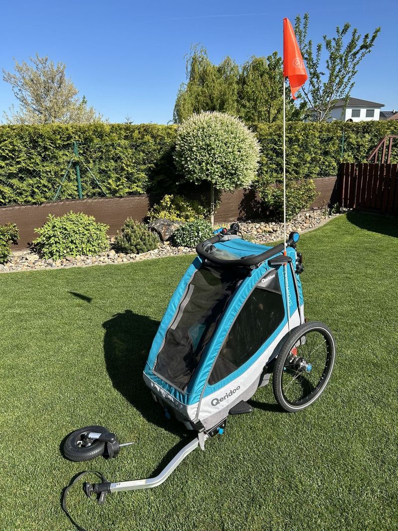 Dětský vozík za kolo Qeridoo Sportrex 1