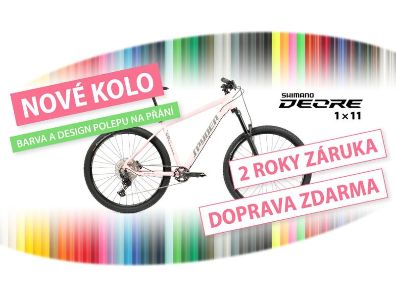 Nové kolo MTB 29" Spyder Conad SHIMANO Deore 1x11 ve vel. XS, S, M a L - barva na přání