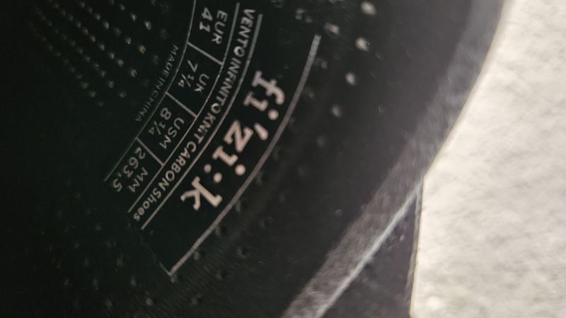 Fizik Vento Infinito Knit Carbon 2 Black/Black