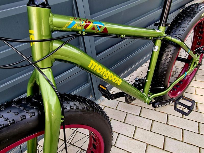 (60)Zánovní Fatbike Mongoose Kotoučové brzdy