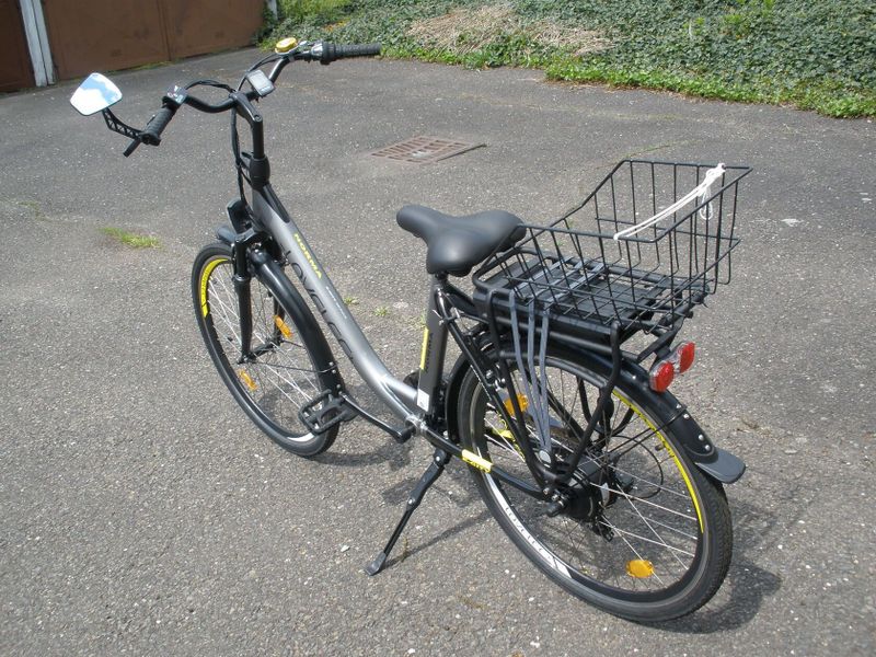 Městské elektrokolo LOVELEC NORMA 26"/18" šedá/žlutá ZÁRUKA