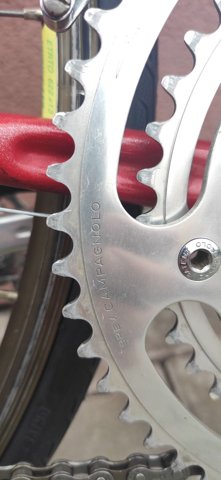 Silniční kolo z roku 1980, výbava Campagnolo a Shimano