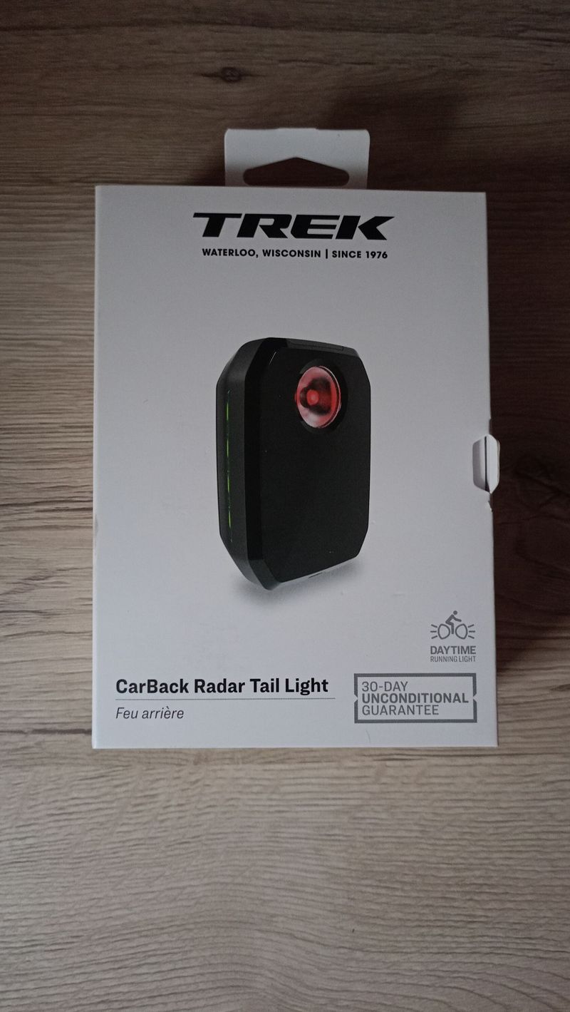 Trek CarBack radar tail light