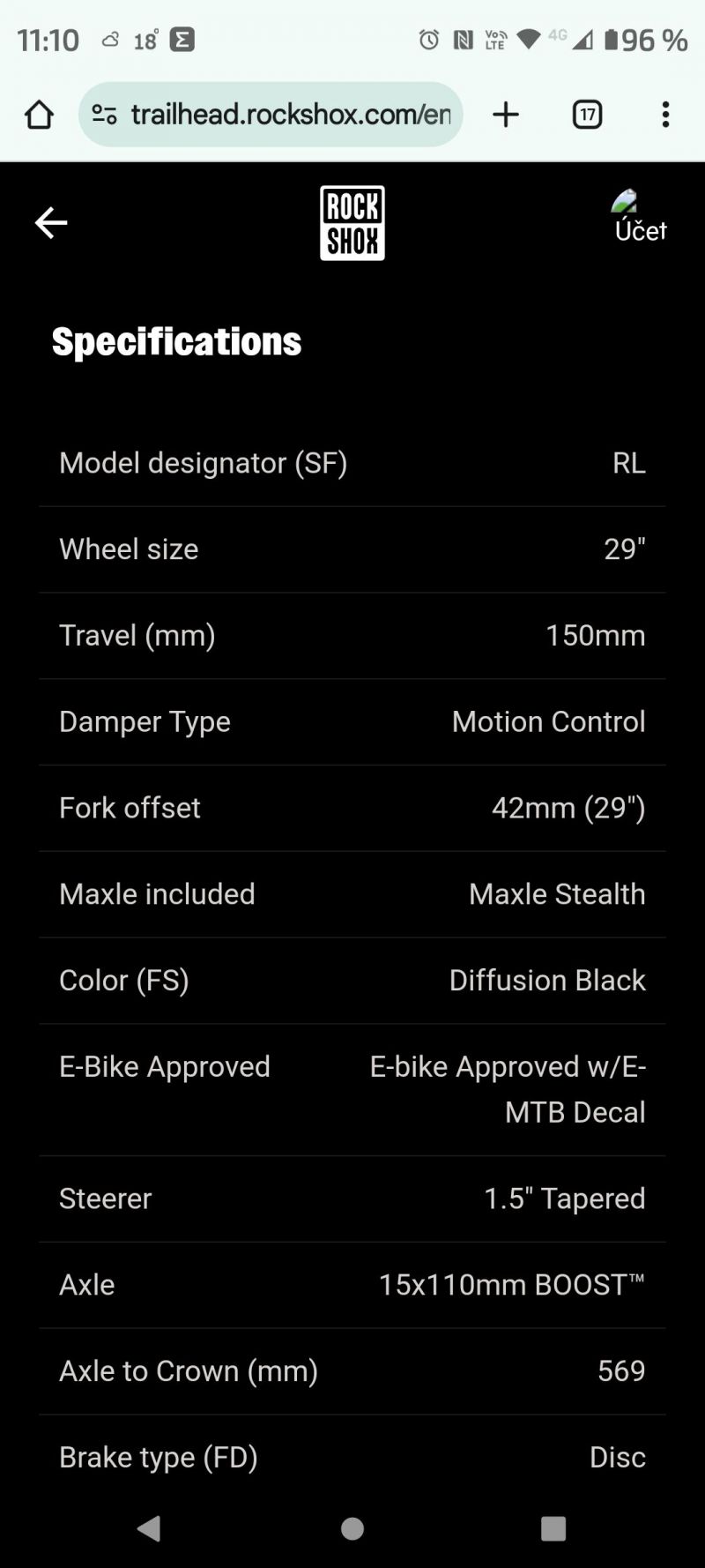 RockShox Recon RL