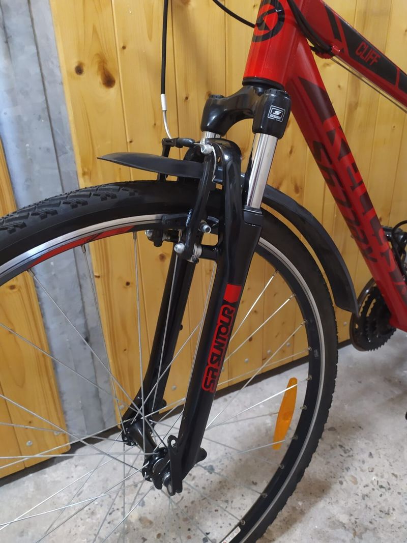 Červené kolo Kellys Cliff 10 2021, 17" (155-170 cm)