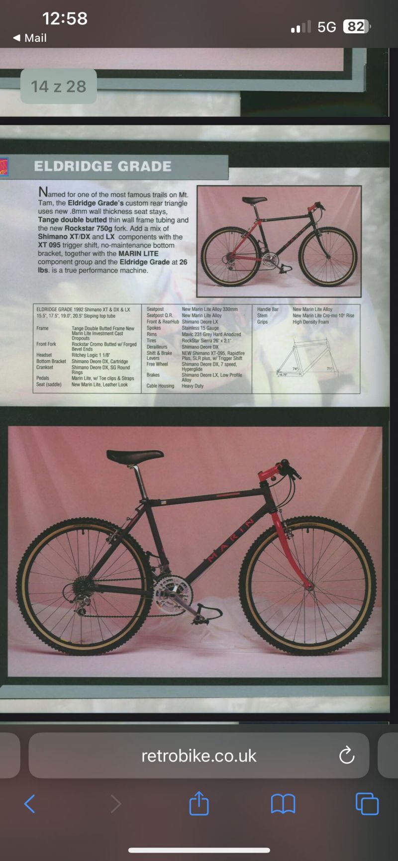 Marin Eldridge Grade 1992 pěkný stav