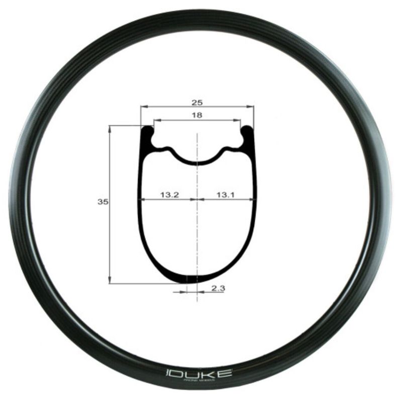DUKE Baccara 35 carbon 3K (1390g)