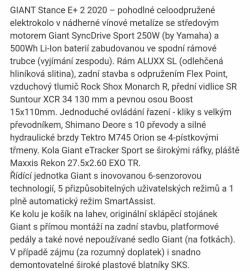 Elektrokolo Giant STANCE E+2
