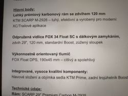 KTM Scarp MT Master+ Vidlice FOX+ tlumič FOX