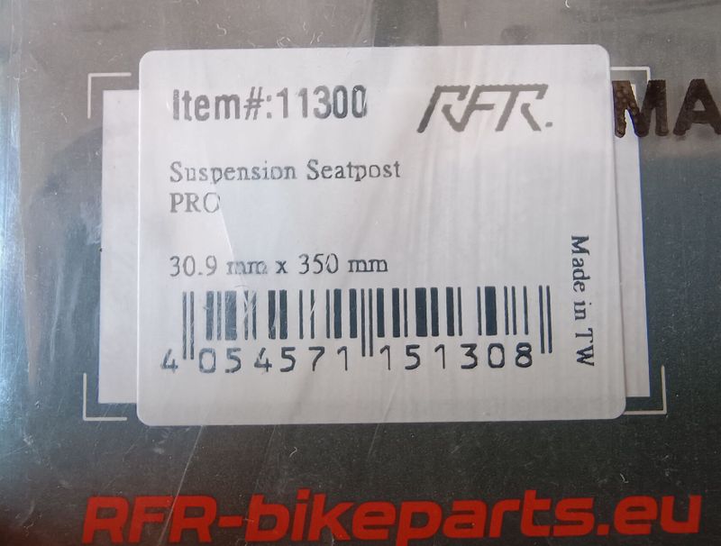 Odpružená sedlovka Cube RTR Pro 30,9/350