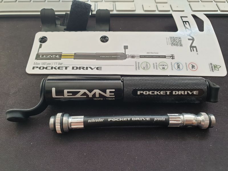 Lezyne Pocket Drive minipumpa/160 psi/Nová