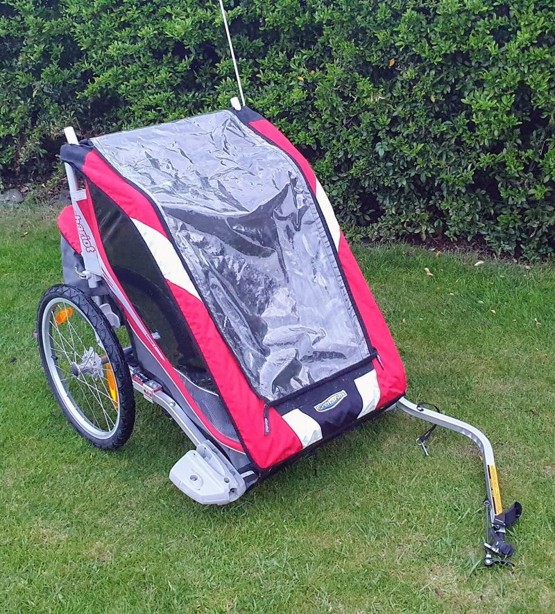 CHARIOT CX 2 - odpružený dětský vozík za kolo - velmi zachovalý