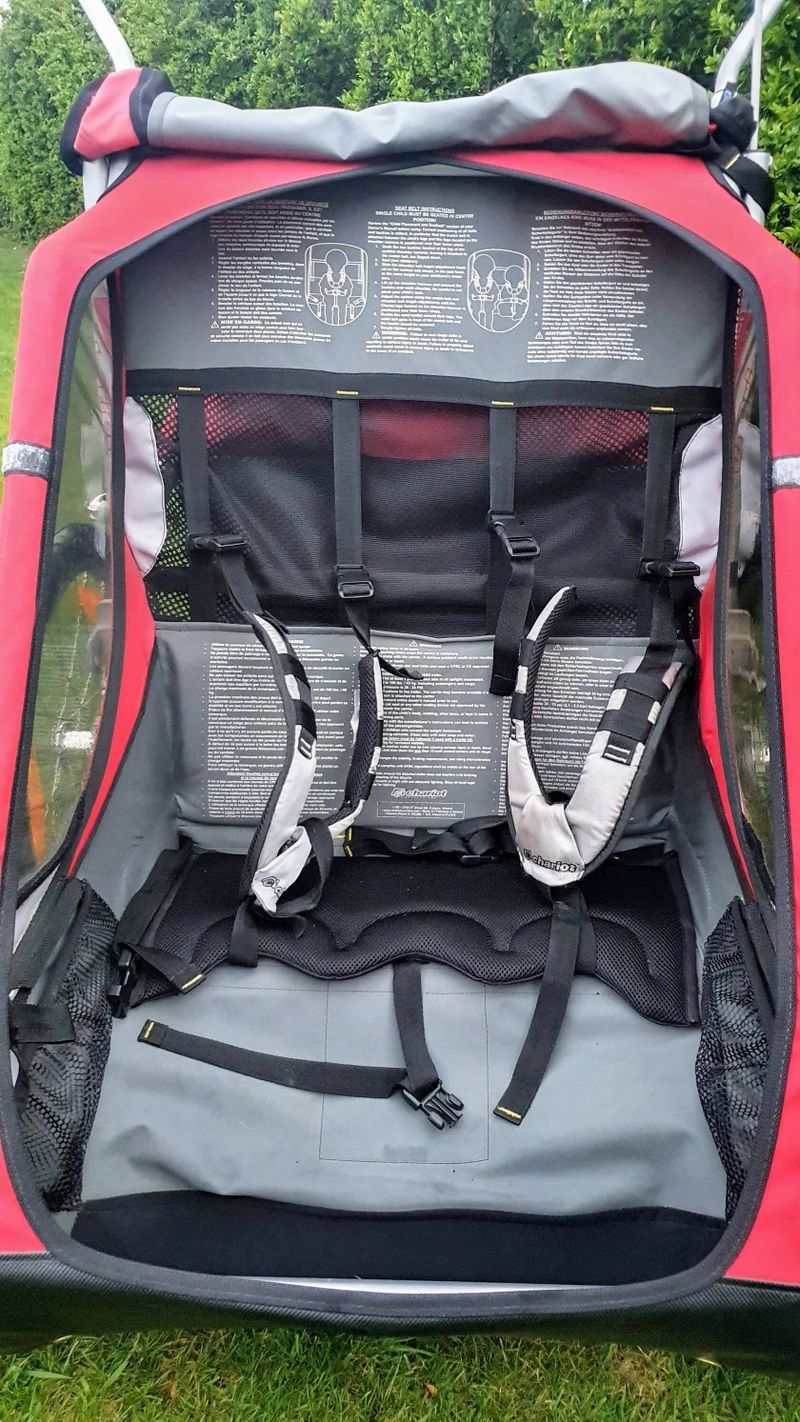 CHARIOT CX 2 - odpružený dětský vozík za kolo - velmi zachovalý