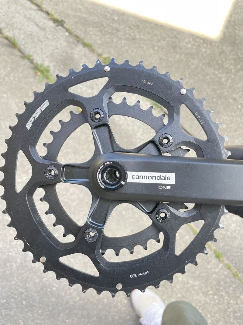 Cannondale One kliky 175 mm s převodníky 50/34 zubů