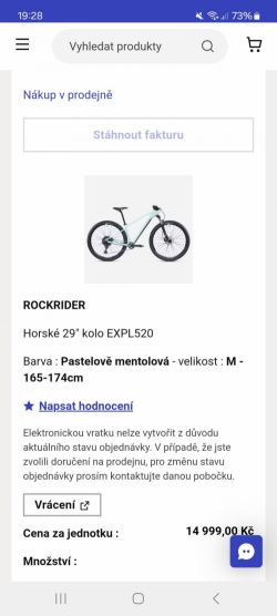 Rockrider 29" Expl520 mintově zelená