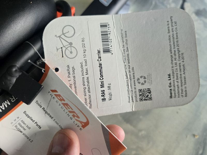 Set IBERA nosič IB-RA 6 + brašna IB-BA 12 - clip on systém