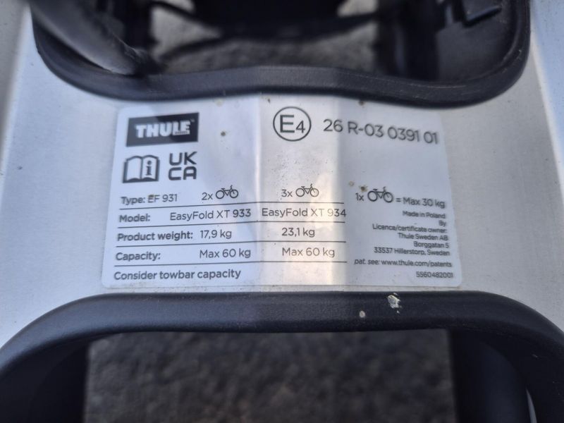 EasyFold XT 3 934 - nosič na 3 kola / elektrokola