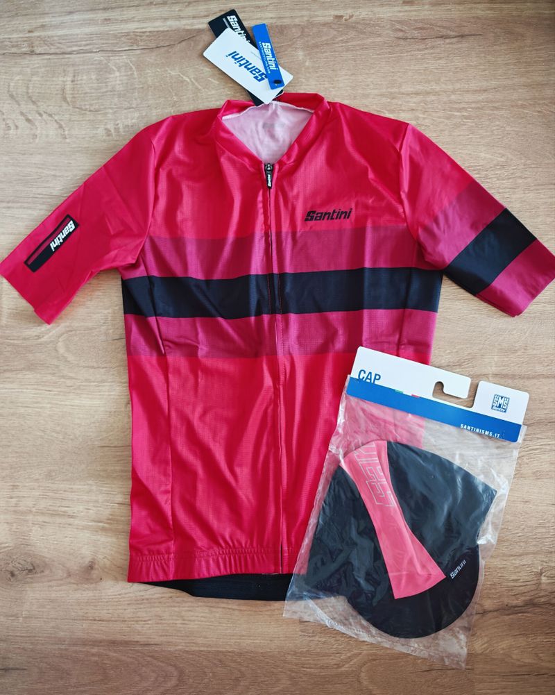 Pánský dres Redux Vigor a cyklo kalhoty Santini M
